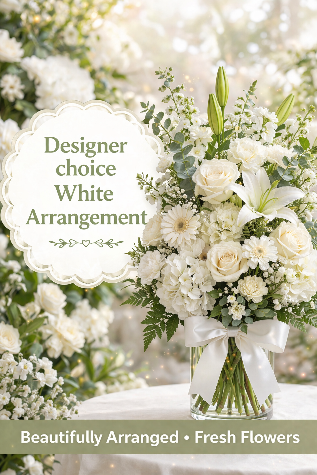 Designer White Arrangement –